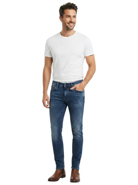 Image for Men's Plain Jeans,Dark Blue