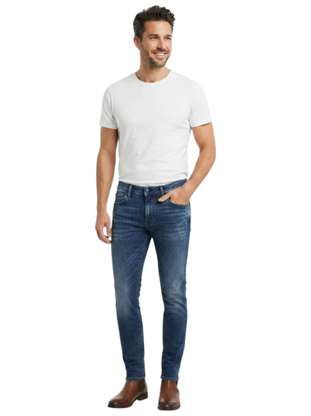 Image for Men's Plain Jeans,Dark Blue