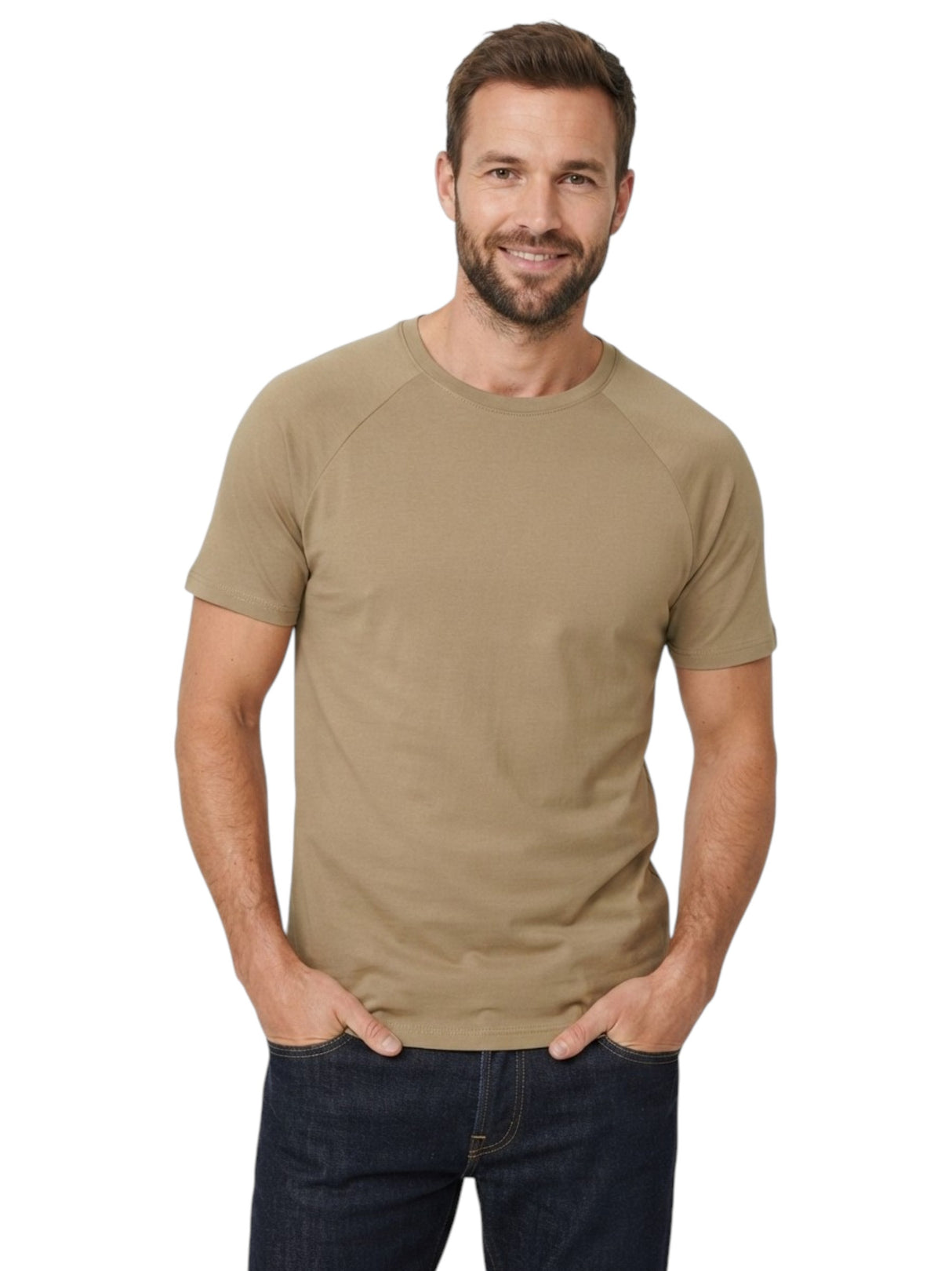 Image for Men's Plain Top,Beige