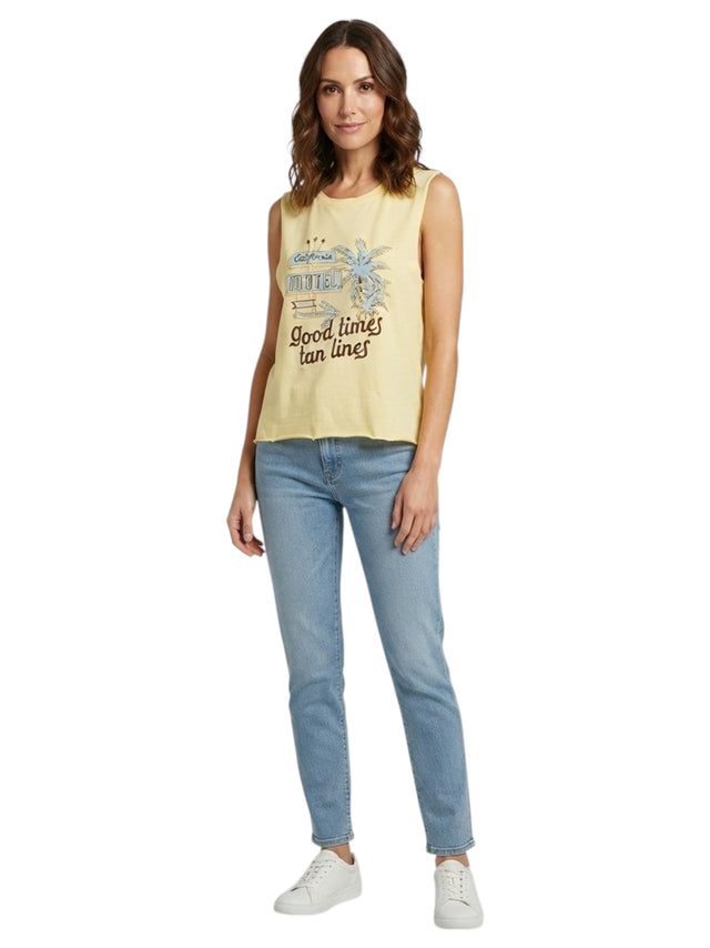 Image for Women's Printed Top,Yellow