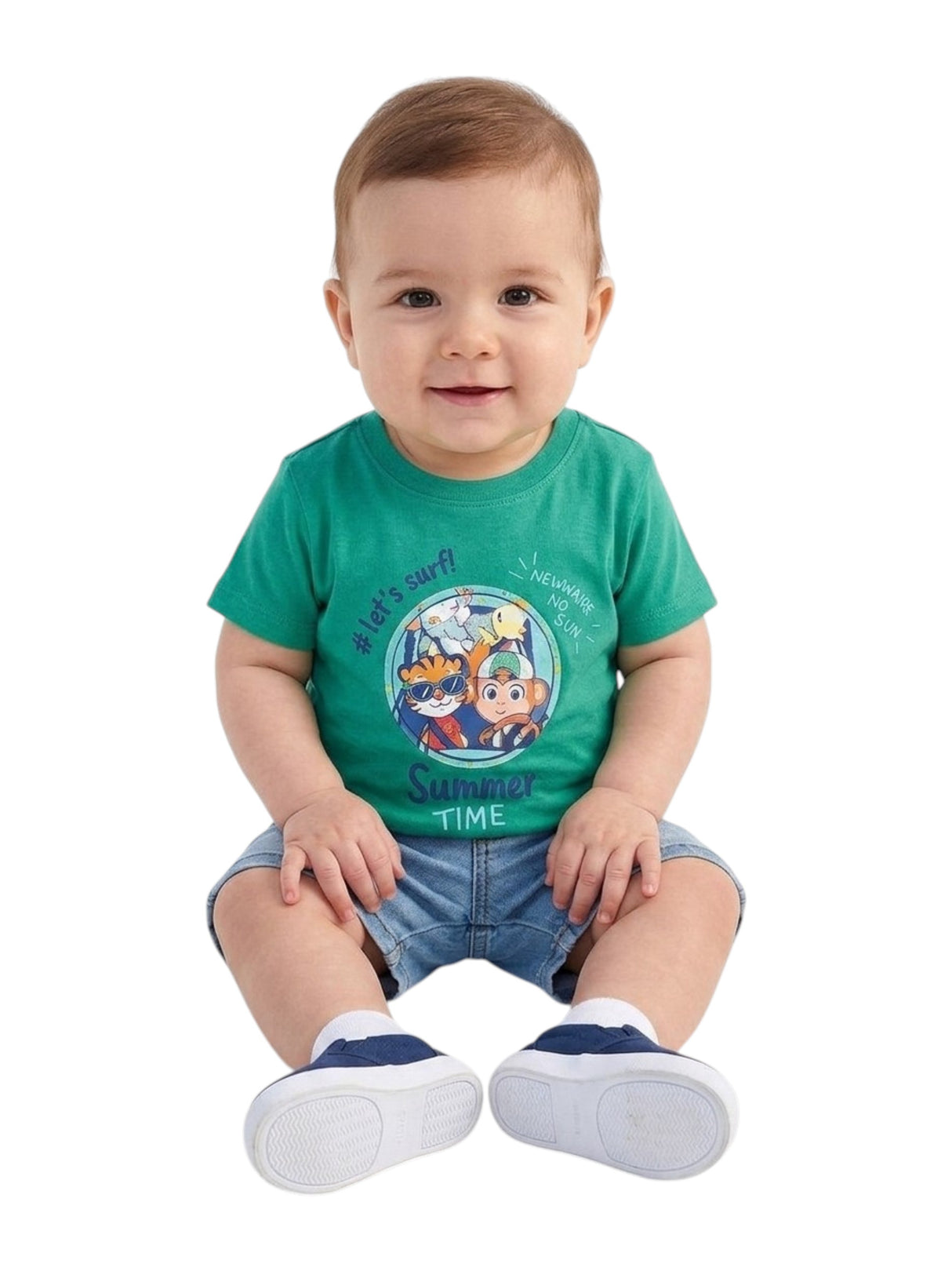 Image for Kids Boy's Printed Top,Green