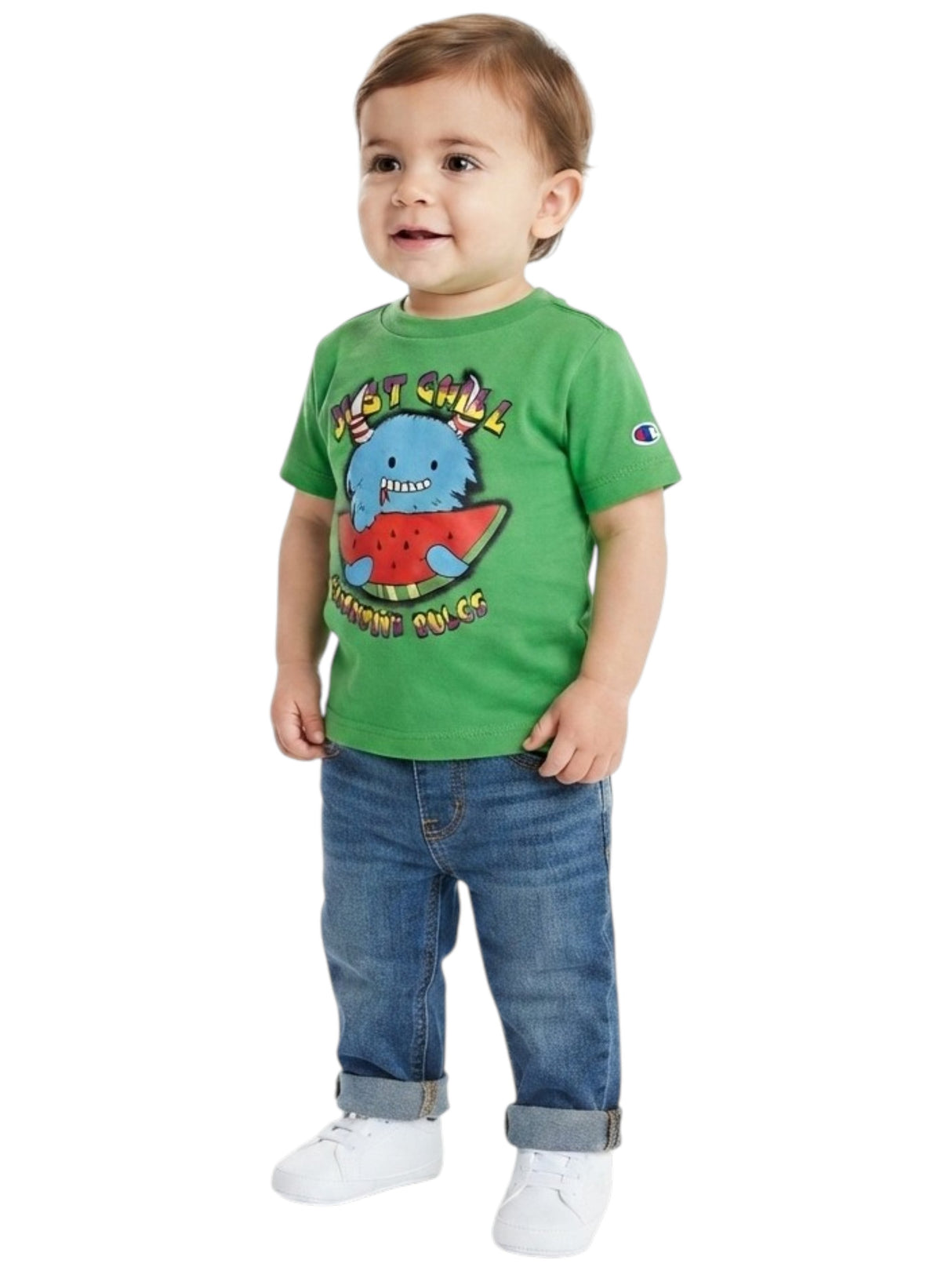 Image for Kids Boy's Printed Top,Green