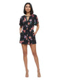 Image for Women's Printed Jumpsuit,Black