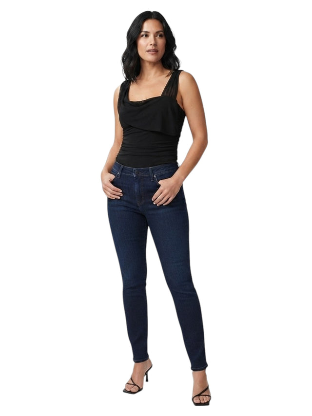 Image for Women's Dotted Sheer Top,Black