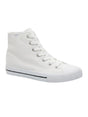 Image for Women's Plain High Top Shoes,White