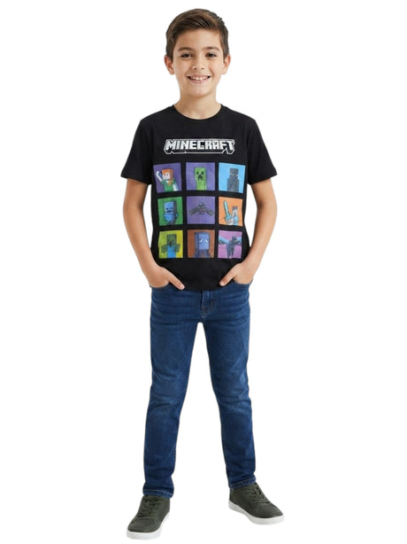 Image for Kids Boy's Brand Logo Printed Top,Black