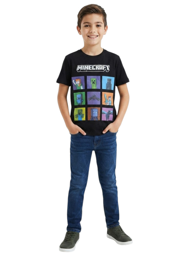 Image for Kids Boy's Brand Logo Printed Top,Black