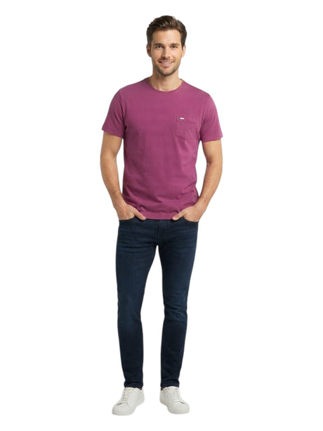 Image for Men's Plain Top,Dark Pink
