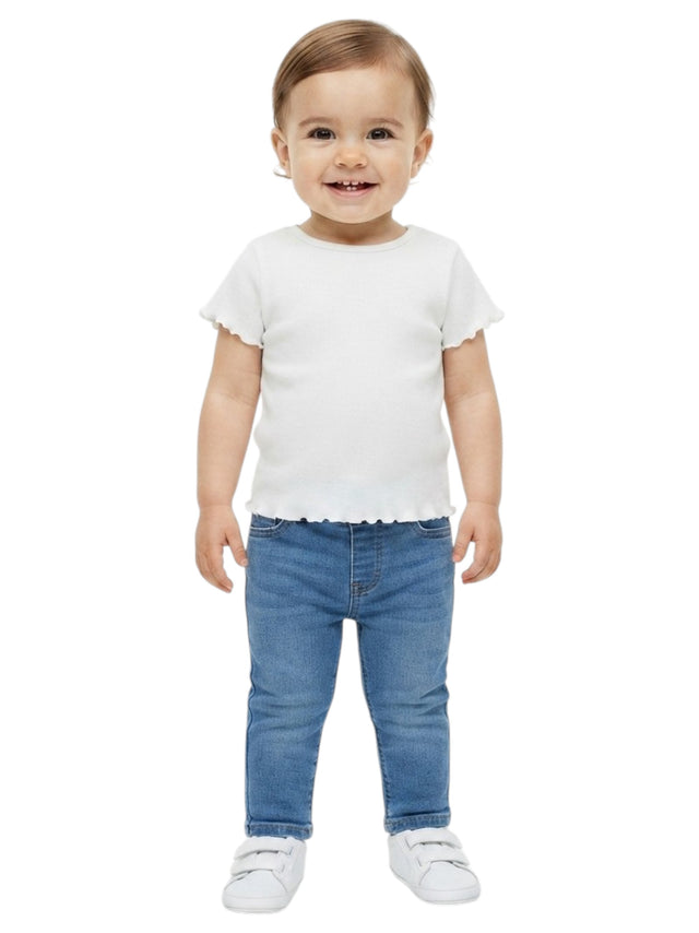 Image for Kids Girl's Ribbed Top,White