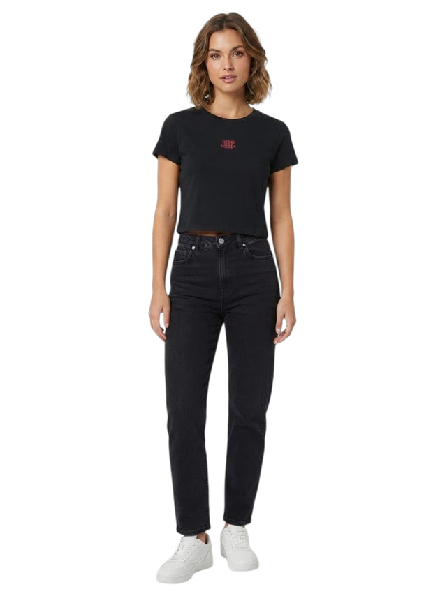 Image for Women's Printed Top,Black
