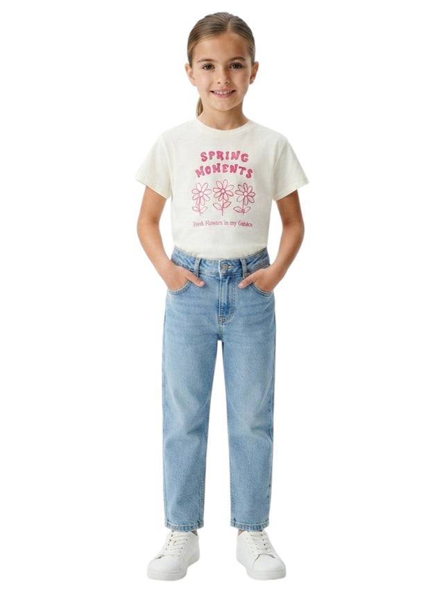 Image for Kids Girl's Printed Top,White