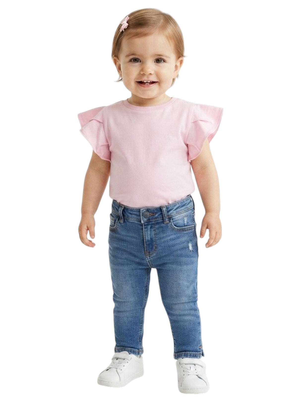 Image for Kids Girl's Plain Solid Top,Light Pink