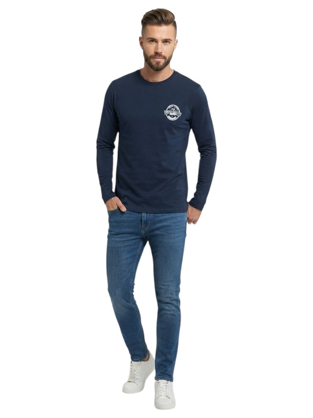 Image for Men's Printed Top,Navy
