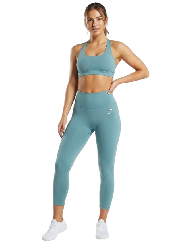 Image for Women's Plain Solid Legging,Light Turquoise
