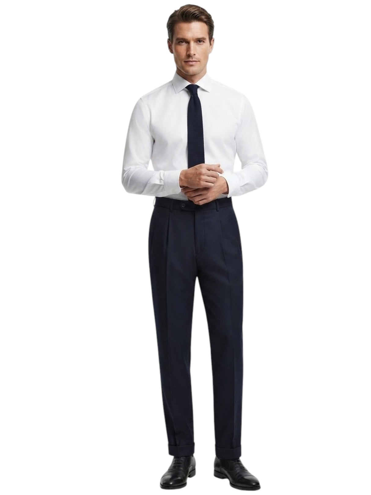 Image for Men's Plain Solid Classic Pant,Navy