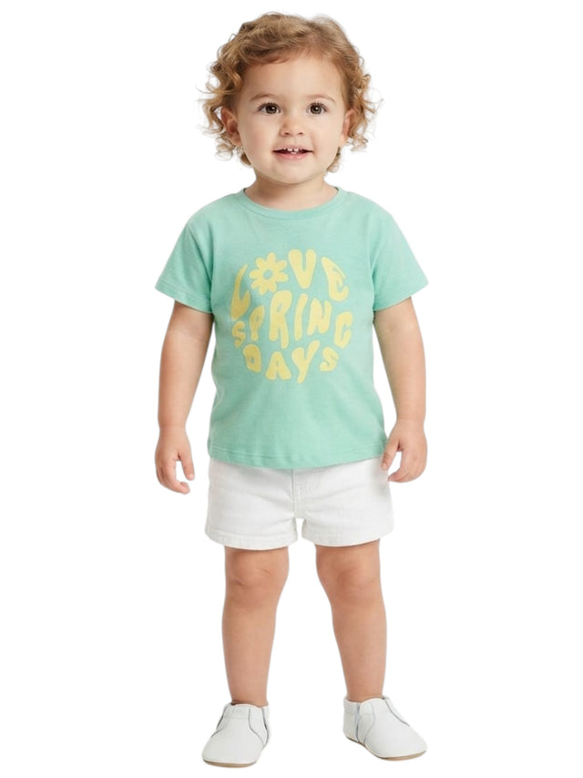 Image for Kids Girl's Printed Top,Mint Blue