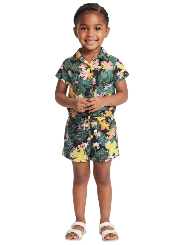 Image for Kids Girl's Floral Printed Set Top & Short,Multi
