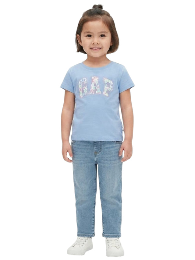 Image for Kids Girl's Brand Logo Printed Top,Blue