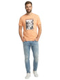 Image for Men's Printed Top,Coral