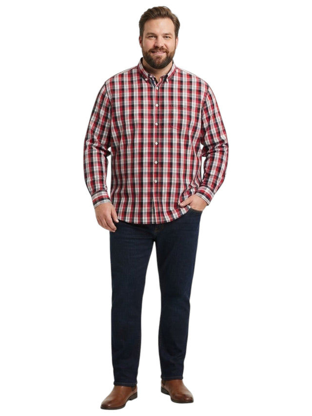 Image for Men's Plaid Dress Shirt,Multi