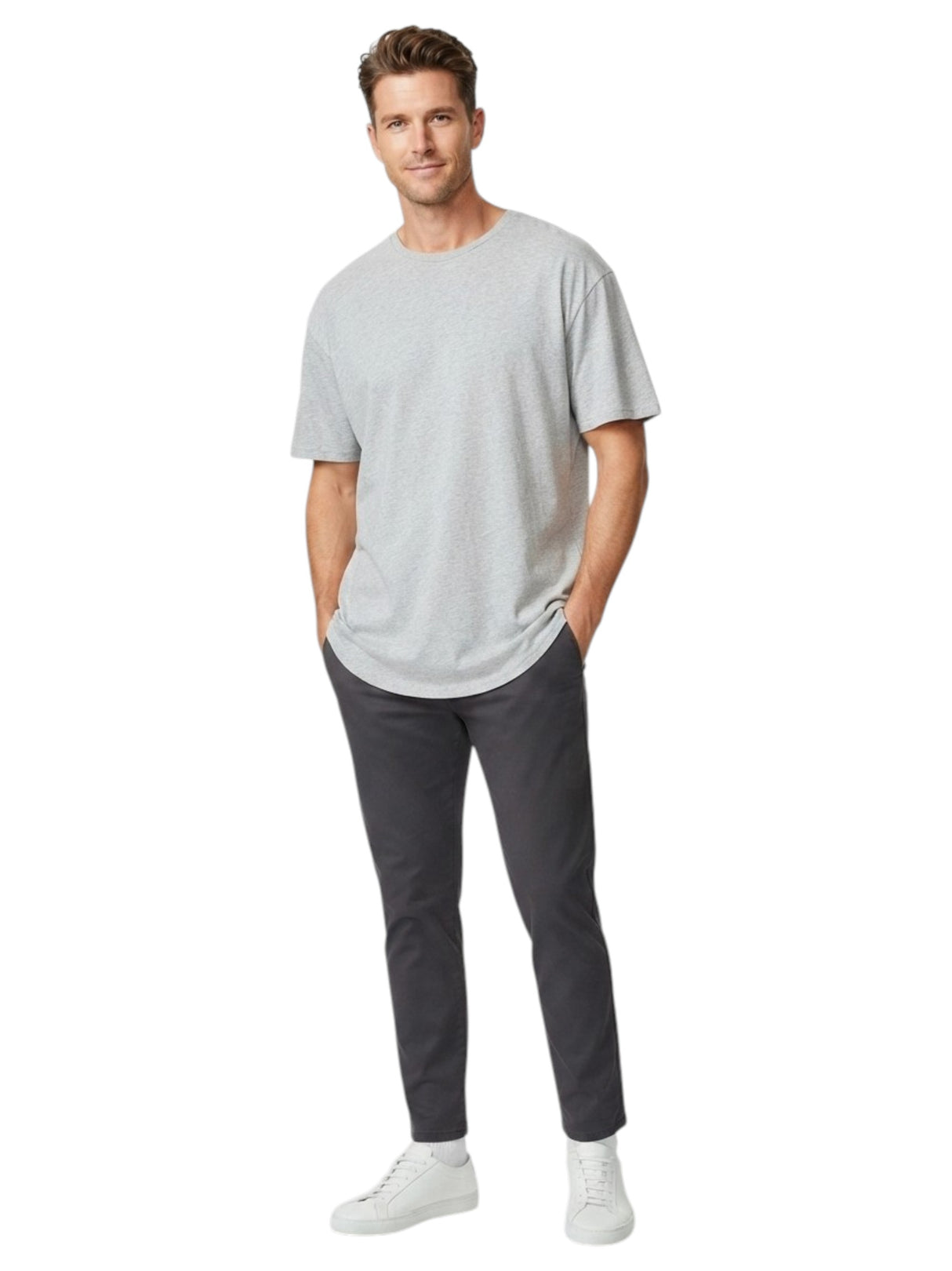 Image for Men's Plain Top,Grey
