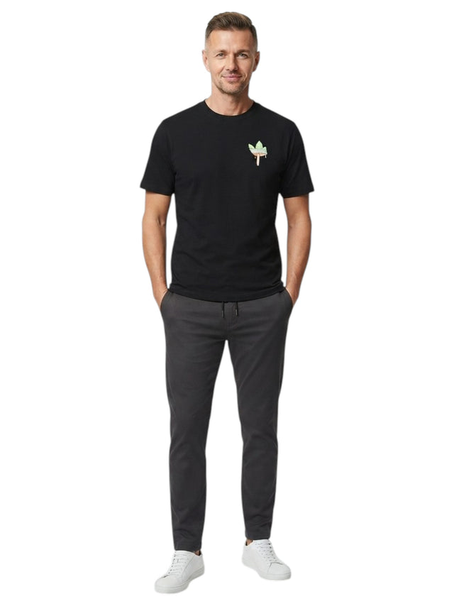 Image for Men's Printed Top,Black