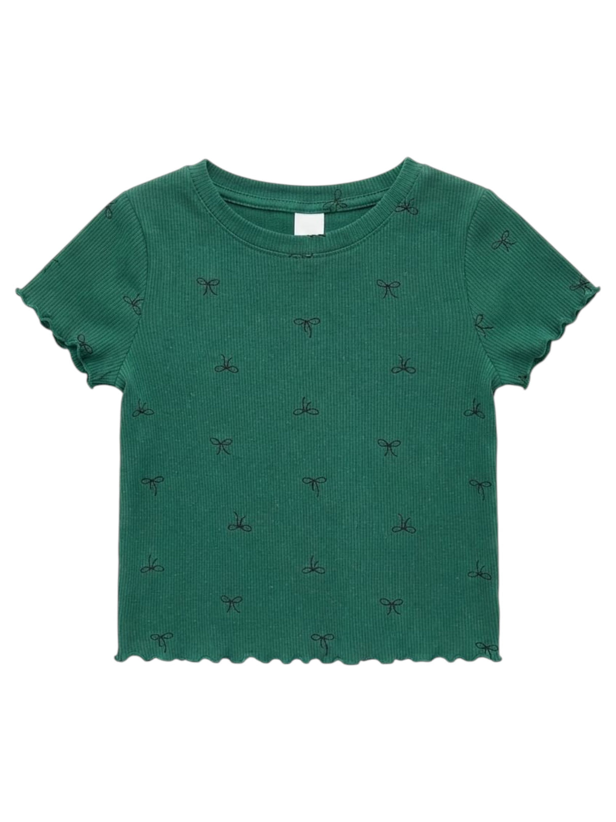 Image for Kids Girl's Printed Top,Dusty Green