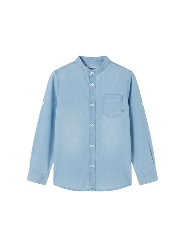 Image for Kids Boy's Plain Dress Shirt,Blue