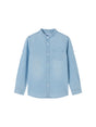 Image for Kids Boy's Plain Dress Shirt,Blue