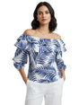 Image for Women's Printed Top,White