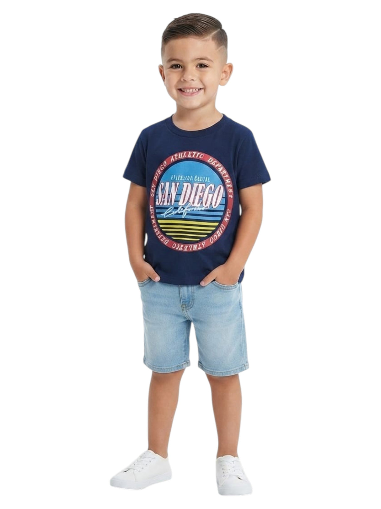 Image for Kids Boy's Printed Top,Navy