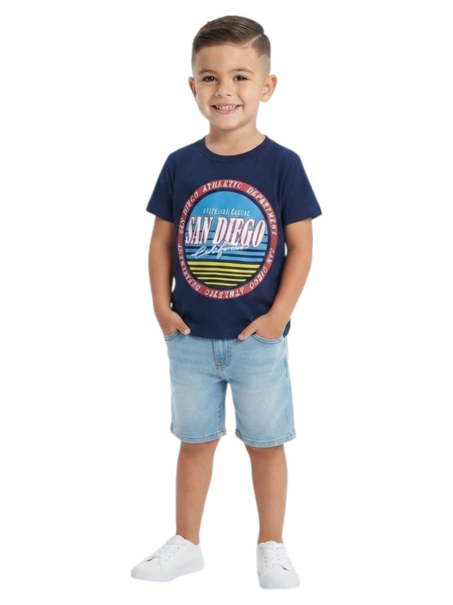 Image for Kids Boy's Printed Top,Navy