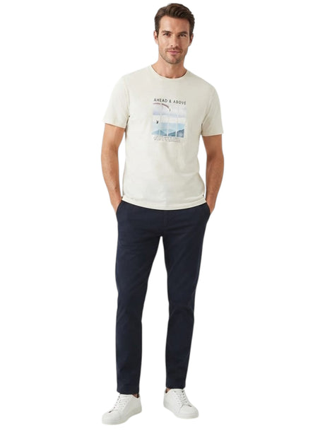 Image for Men's Printed Top,Beige