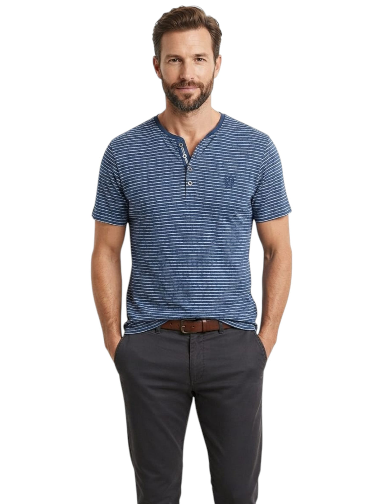Image for Men's Stripped Top,Navy