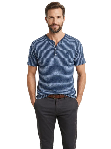 Image for Men's Stripped Top,Navy