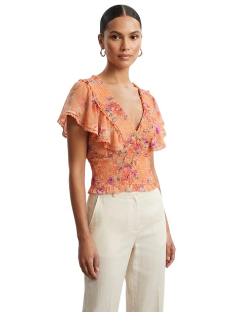 Image for Women's Ribbed Top,Orange