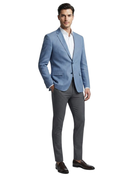 Image for Men's Plain Blazer,Blue