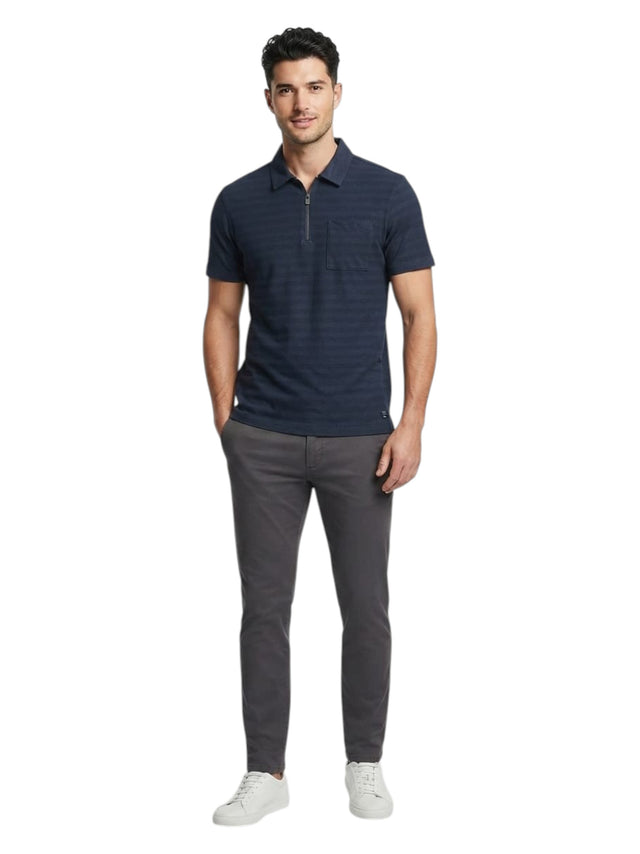 Image for Men's Textured Top,Navy