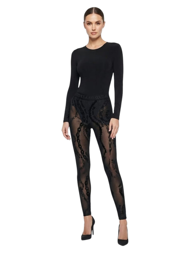 Image for Women's Printed Sheer Pant,Black