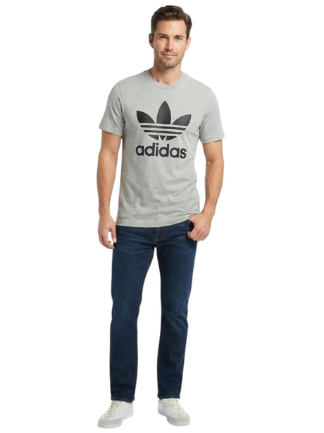 Image for Men's Brand Logo Printed Top,Grey