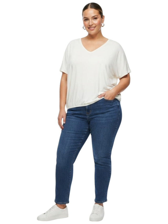 Image for Women's Plain Solid Top,White