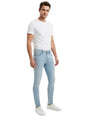 Image for Men's Plain Solid Jeans,Light Blue