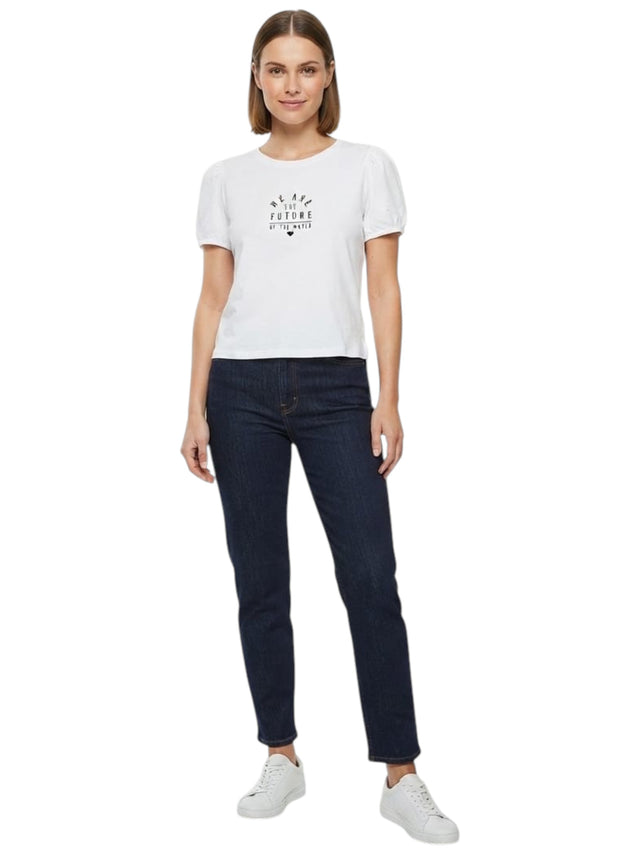 Image for Women's Printed Top,White