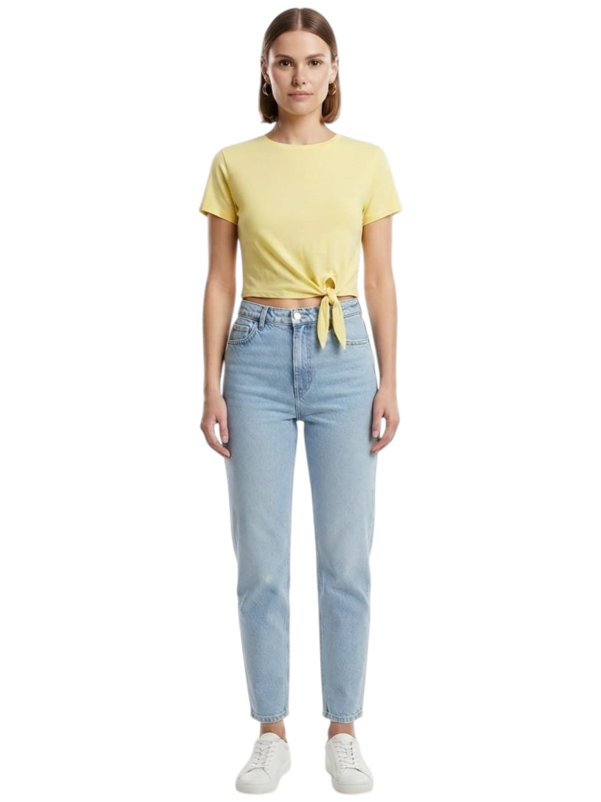 Image for Women's Plain Solid Top,Yellow