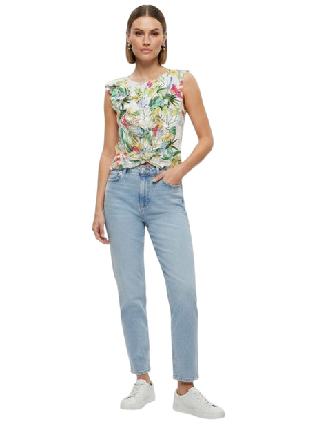 Image for Women's Floral Printed Top,Multi