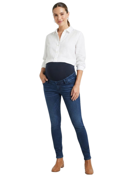Image for Women's Plain Pregnant Jeans,Blue