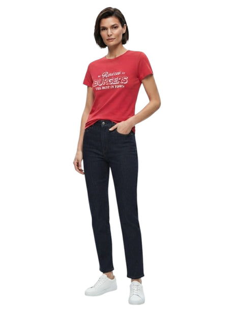 Image for Women's Printed Top,Red