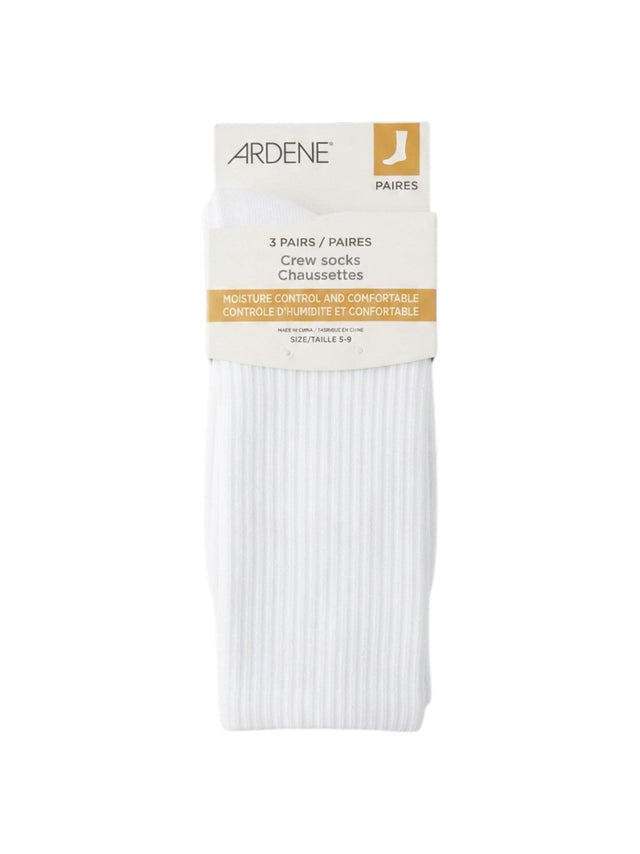 Image for Women's Knitted Long Thin Socks Set 3Pieces,White