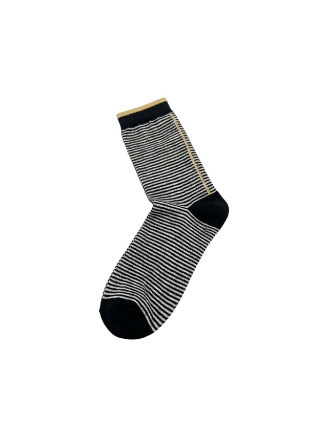 Image for Women's Striped Glitter Socks,Black/Gold