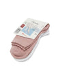 Image for Women's Plain Solid Socks Set 2Pieces,White/Pink
